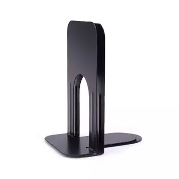 2 шт./комплект удобные металлические подставки для книг для офиса или полки, устойчивые и не склонные к падению, прочный нескользящий базовый коврик 2240black