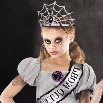 2 шт./комплект украшения для костюма паутина повязка на голову готический сияющий паук королева корона бриллиант