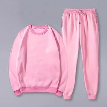 2 шт./комплект унисекс толстовка брюки костюм круглый вырез длинный рукав спортивная толстовка шнурок эластичный пояс брюки фитнес одежда S хаки