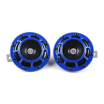 2 шт./комплект универсальный Hella 12V 115DB электрический звуковой сигнал комплект воздушный (синий) CHINA