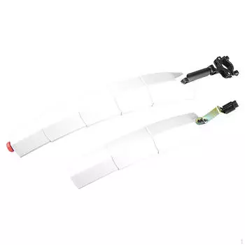 2 шт./комплект велосипедных крыльев, передние и задние крылья, с принадлежностями для ремонта освещения, аксессуары для велоспорта белый