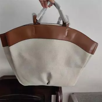 2 шт./комплект женская большая вместительная холщовая сумка-тоут простой дизайн женская деловая сумка через плечо для поездок на работу