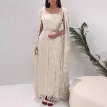 2 шт./комплект, женское вечернее платье, пальто с длинным рукавом, прозрачная сетка, квадратный вырез, облегающее, с высоким поясом, блестящие пайетки, двухслойное, облегающее, длиной до пола XL фиолетовый