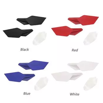 2 шт. комплекты винглетов для мотоциклов, аэродинамический спойлер на крыло, универсальные аксессуары для модификации чёрный