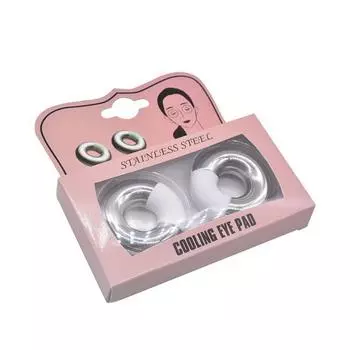 2 шт., компресс для глаз из нержавеющей стали, кольцо со льдом, холодный компресс для красоты глаз, уменьшающий темные круги, массажное устройство one size