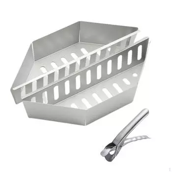 2 шт. Контейнер для корзин для угля, легкая, утолщенная, прочная корзина для гриля 0.6mm thickness