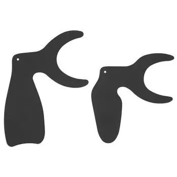 2 шт. контрастная стоматологическая фотосъемка с длинной ручкой, термостойкая непрозрачная доска для фотосъемки полости рта со шкалой