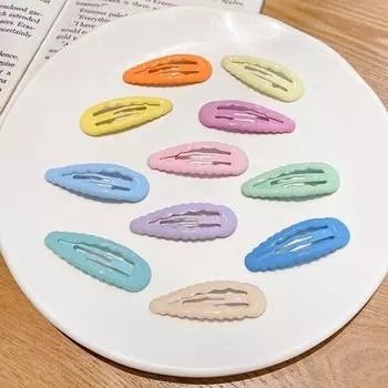 2 шт. корейская волна ярких цветов заколка для волос Kawaii простые базовые заколки для волос для детей головной убор головной убор для девочек детские аксессуары для волос