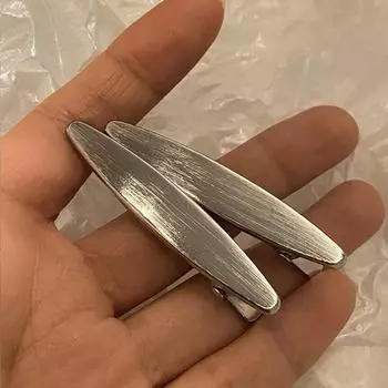 2 шт. Корейские металлические заколки для волос для женщин, зажим-уточка, модные заколки для волос для девочек, боковые заколки, аксессуары для волос для умывания и макияжа Size fits all