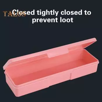 2 шт. коробка для хранения инструментов с пряжкой и застежкой магазин удобный полезный органайзер для дизайна ногтей коробка косметический контейнер хозяйственные принадлежности розовый