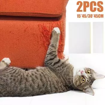 2 шт., кошачья когтеточка, скребок для дивана, отпугивающая лента, кошачий диван, защитная самоклеящаяся подкладка для защиты от кошачьих царапин