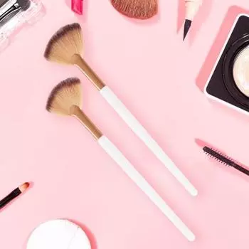 2 шт. косметический аксессуар экологически чистый красивый удобный аппликатор для макияжа кисть для маски для лица кисть для хайлайтера 2pcs