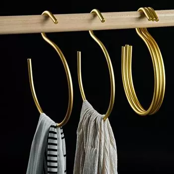 2 шт., космический алюминиевый S-образный крючок премиум-класса, вешалка для шляп, компактная вешалка для шляп, прочный органайзер для шляп серебряный