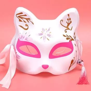 2 шт., косплей, аниме, маска лисы, японское аниме, аксессуары для косплея, портативный реквизит для вечеринки, маскарад