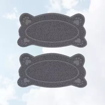 2 шт. коврик для кошачьего туалета, нескользящие накладки, многофункциональные водонепроницаемые принадлежности для домашних животных