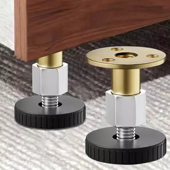 2 шт. коврик для ног, шкаф, сталь + пластик, диван, стул, подкладка для ног, стол, защита пола, вкручиваемая, регулируемая по высоте, мебель для кровати