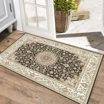 2 шт. Коврик для ног у входной двери, нескользящий, устойчивый к грязи и простой в уходе напольный коврик 40*60cm