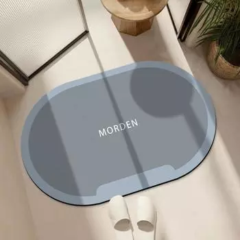 2 шт. коврик для пола из диатомовой грязи, впитывающий коврик для ванной комнаты, грязеотталкивающий нескользящий коврик для ног 40*60cm