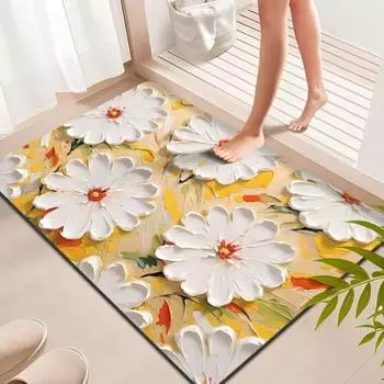 2 шт. коврик для пола из диатомовой грязи для ванной комнаты, впитывающий воду, грязеотталкивающий коврик для двери, нескользящий коврик для ног 40*60cm