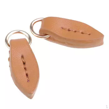 2 шт. кожаная бирка на молнии в форме листа, сменный слайдер для пальто, куртки, багажа