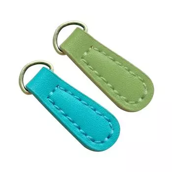 2 шт., кожаная металлическая бирка на молнии, фиксатор головки молнии, ползунки на молнии, швейная одежда своими руками, рюкзак, сумка, аксессуары, ремонт, съемник на молнии