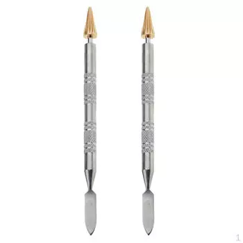 2 шт., кожаная ручка с двумя головками, краска для краев, обработка краски для ремня, инструменты для рисования маслом, 5 дюймов