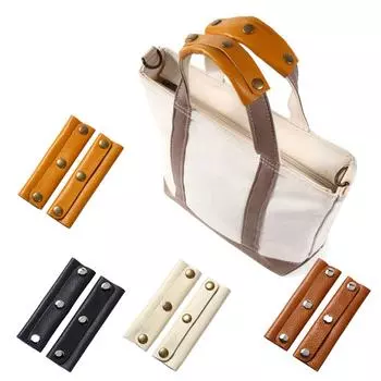 2 шт. Кожаные чехлы на ручки сумок, сумки-ведра, ручки для багажа с пряжкой, универсальный чехол на ручку сумки оранжевый