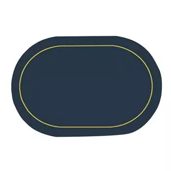 2 шт. кожаный овальный обеденный коврик для еды маслостойкий изоляционный ресторанный стол домашний отель нескользящая миска синий