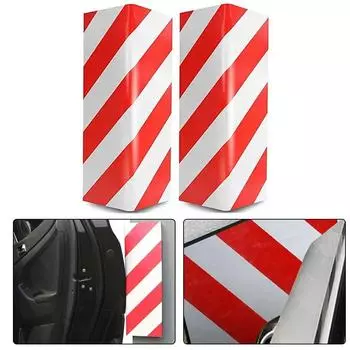 2 шт. красно-белых полосок, амортизирующий блок, протектор края стены парковки, гаража, для защиты колонн/стен/углов/двери автомобиля CHINA