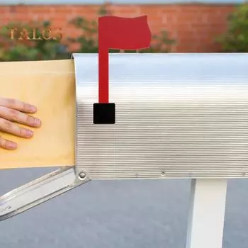 2 шт. Красный флаг для почтового ящика, вращающийся на 90 градусов, прочный, простой в установке, устойчивый к погодным условиям, акриловый, универсальный, для украшения почтового ящика, замена флага красный