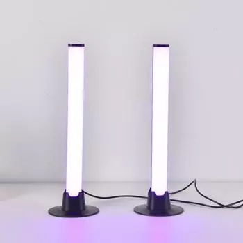 2 шт. красочные звуковые лампы USB настольный атмосферный свет высокочувствительный звукосниматель световой бар весело 2Pcs