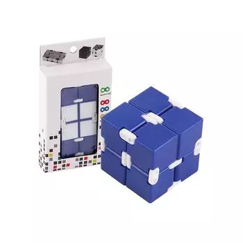 2 шт. красочный бесконечный кубик Рубика, снимающие стресс, игрушки для пальцев, металлические игрушки для игр на пальцах красный