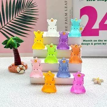 2 шт. креативная милая мини-светящаяся кукла, маленькая фигурка, поделки, миниатюры, ландшафтные украшения для дома, украшения для автомобиля, настольные украшения