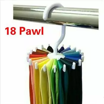 2 шт., креативная многофункциональная пластиковая вращающаяся на 360 градусов стойка для галстуков, многофункциональная стойка, собачка, 18 шарвов 1pcs