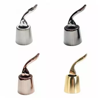 2 шт. Креативная винная пробка-укупорщик для бутылок Портативный вакуумный упаковщик для бутылок для любителей вина ABS+Stainless&Silver