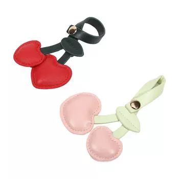 2 шт. креативный брелок в виде вишни, подвески, изящная милая сумка, подвеска, шарм, аксессуары для женского кошелька One Size