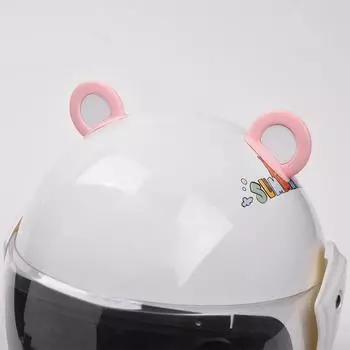 2 шт. креативный милый мотоциклетный шлем с медвежьими ушками декор универсальный мотоцикл велосипед автомобильный стиль украшения шлем наклейки аксессуары