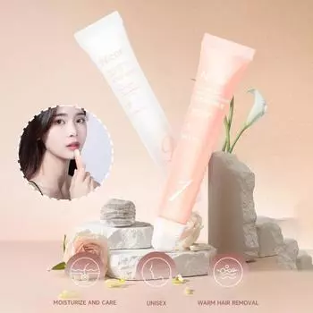 2 шт. крем для удаления волос для женщин и мужчин безболезненный, без остатков, крем для удаления волос на верхней губе, нежный, не раздражающий, принадлежности для красоты лица розовый