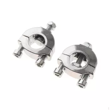 2 шт., крепление для руля мотоцикла, зажим 22 мм 7/8 для 47/49 куб. см, одно отверстие