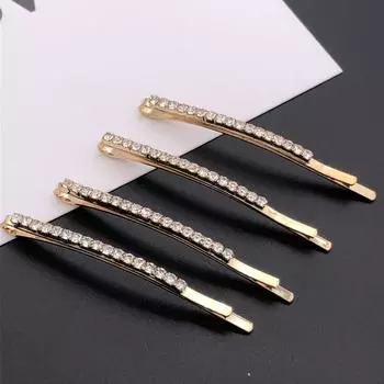2 шт. Кристальные заколки-крестики со стразами X Заколки для волос Простые боковые зажимы Свадебный головной убор Модные аксессуары для волос для девушек Новые