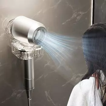 2 шт. кронштейн для хранения фена на присоске многоразовая вращающаяся стойка для фена быстрая установка настенный душ без перфорации 1