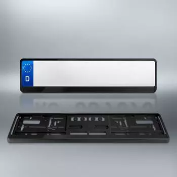 2 шт. кронштейн для номерного знака автомобиля черный держатель номерного знака крепление стандарта ЕС рамка номерного знака крышка антикоррозийная CHINA