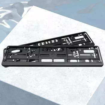 2 шт. кронштейн для номерного знака автомобиля черный держатель номерного знака стандарта ЕС крышка рамки номерного знака антикоррозийные автомобильные аксессуары
