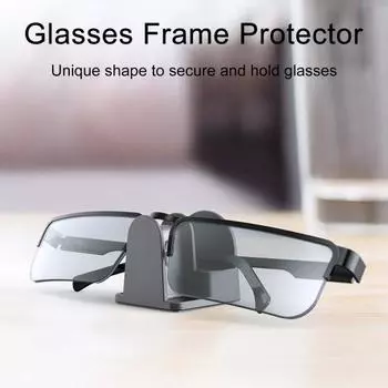 2 шт. кронштейн для очков, магазинная витрина, настольный держатель для очков, устойчивый к царапинам материал из этиленвинилацетата, гладкие края, защита от трещин, противоскользящие очки белый