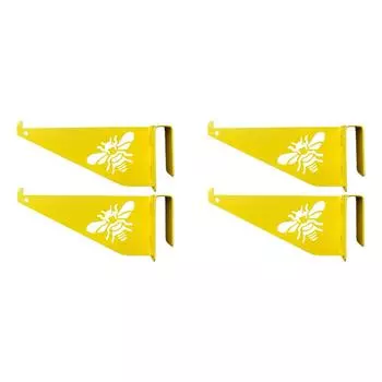 2 шт. кронштейн для осмотра улья, держатель рамки для улья, инструмент для пчеловодства (желтый)