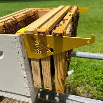 2 шт. кронштейн для осмотра улья, нержавеющий кронштейн для пчеловодства, инструмент для пчеловодства, держатель рамки улья для пчеловодческой промышленности синий