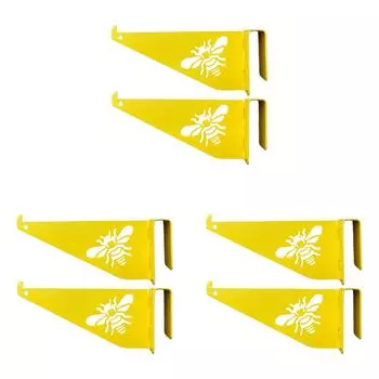 2 шт. кронштейн для осмотра улья, держатель рамки для улья, инструмент для пчеловодства (желтый)