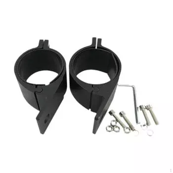 2 шт. Кронштейн для зажима вспомогательной лампы, противотуманная фара, профессиональный, регулируемый black