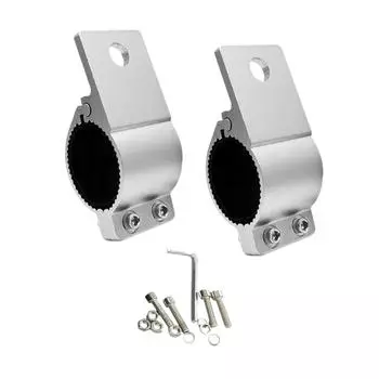 2 шт. Кронштейн для зажима вспомогательной лампы, кронштейн для фары мотоцикла, высоконадежная запасная часть, кронштейн для вспомогательной лампы противотуманной фары