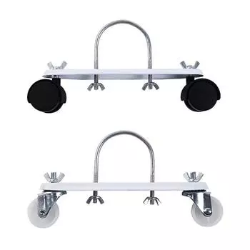 2 шт. кронштейн шкива для маслоохладителя радиатора электрический обогреватель специальный мобильный кронштейн 360° всенаправленный колесный стенд чёрный